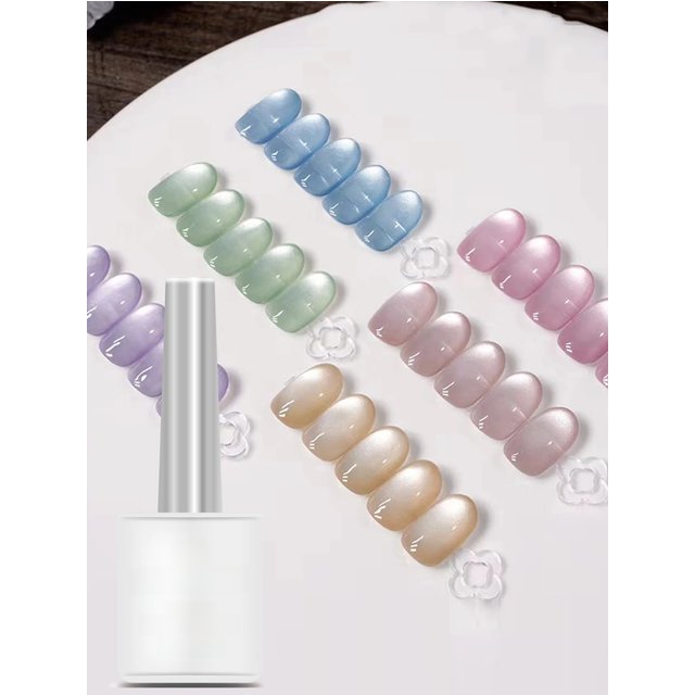 15ML Colorful Crystal Aurora Cat Eye Gel Nail Polish Magnetic Gel Varnish UV LED Soak Off Gel Lacquer