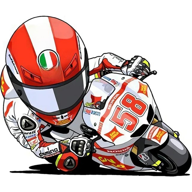 Fun Anime Motorcycle and Rider Personality CarLaptop Stickers PVC Auto Motorcycle Sunscreen Waterproof Creativity Decals Decor