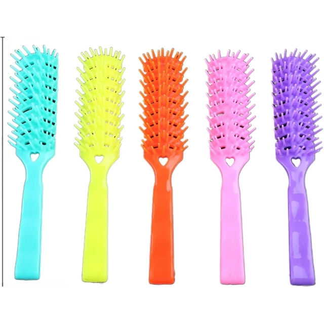 Curved Vent Hair Brush for Blow Drying, Styling and Solon, Detangling Hair Brush for Short Thick Tangles Hair, Women Men
