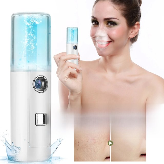 Cold Sprayer Cosmetic Sprayer 30ml USB Mini Size Mist Spray Atomization Face Facial Moisturizing Mist Sprayer