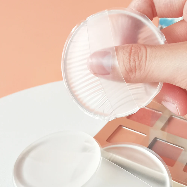 1pc 5.5cm Soft Silicone Gel Powder Puff Sponge For Cosmetic Face Foundation BB Cream No Powder Eating Powder Makeup Tools