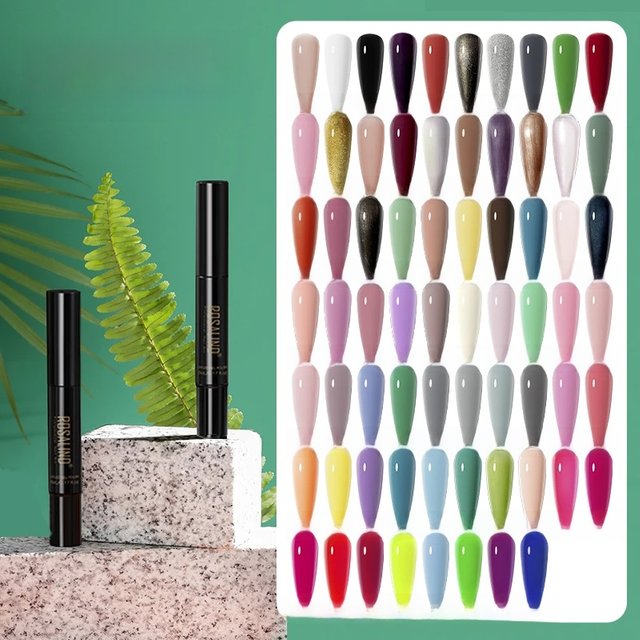 ROSALIND Nail Art Nail Pen 5ml Rotary Glue Semi-Permanent Gel Nail Polish Refers to Nail Art Nail Pen