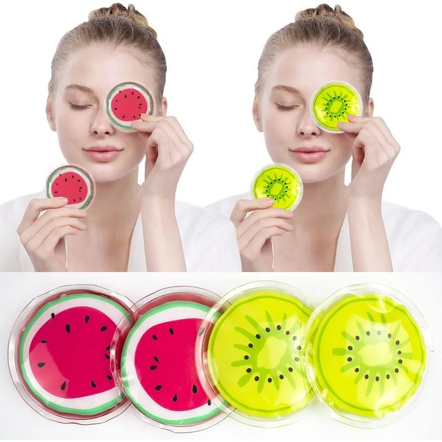 Reusable Eye Gel Pad Ice Bag Gel Eye Mask Cool Eye Mask Hot & Cold Compress Used for Eye Strain Smooth Fine Lines Skin Care Tool