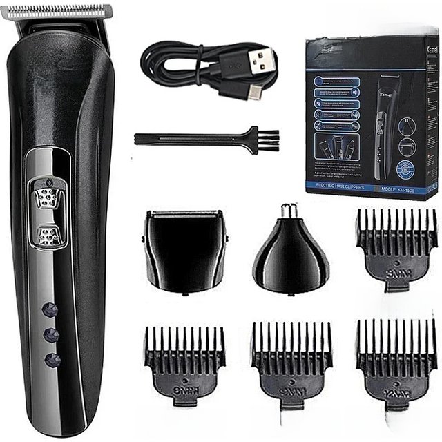 Kemei KM-1506 Multifunctional USB Hair Clipper Rechargeable Electric Hair Clipper Electric Shaver Beard Shaver Hair Clipper Keme