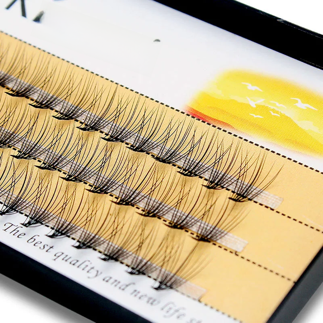 60pcs Professional Makeup Individual Cluster EyeLashes Grafting Fake False Eyelashes eyelash extension individual lashes