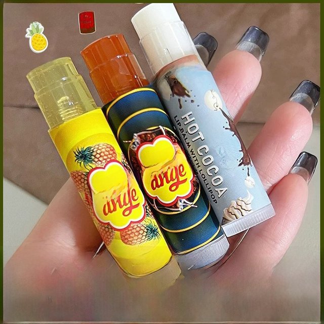 HERORANGE Various Fruit Moisturizing Lipstick Jelly Lighten Line Plump Lip Care Lip Tint Nude Lipstick Primer Colorless Lip Care