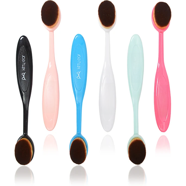 Liquid Foundation Brush Makeup Brush Toothbrush Shaped Brush Multi-functional Flawless Soft Hair Make-up Tools For Girls