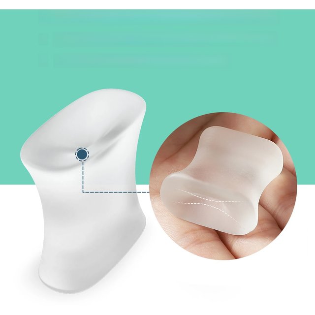 2Pcs Gel Toe Separators Silicone Big Toe Bunion Straightener Valgus Hallux Bunion Protector Alignment Corrector Foot Care Tools