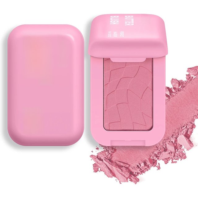Professional Makeup Powder Blush 12HR Wear Vegan Formula Blusher Makeup Blush in Bar Cosmetics Palette Powder Pink Cream Face