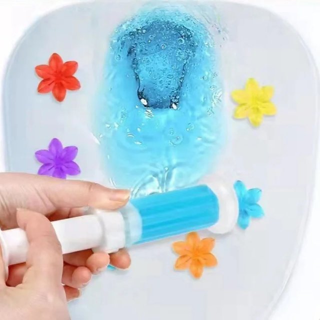 Flowers Gel Toilet Freshener Bowl Cleaner Flower Fragrance Air Perfume Aromatic Closestool Toilet Deodorizer Cleaning Supplies