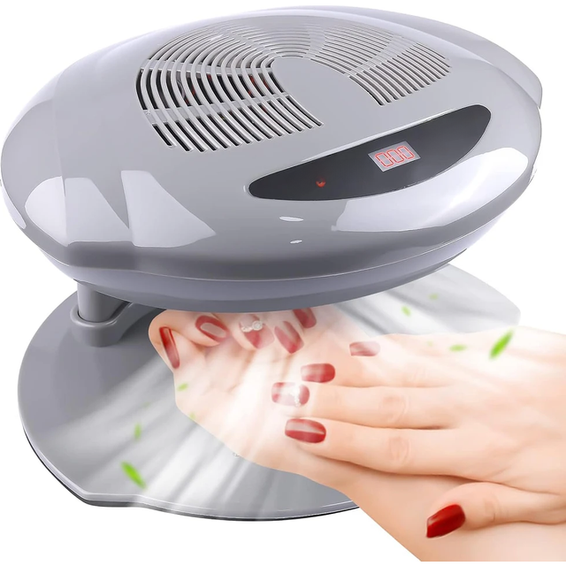 LULAA Nail Fan Dryer 400W Intelligent Automatic Sensor Nail Polish Dryer Nail Drying Fan for Regular Polish Nail Blow Dryer