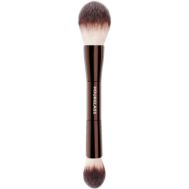 Hourglass Makeup Brush- No.18 Veil Powder Brush Soft Fiber Hair Double Head Powder Fashion Design Single Face Brush