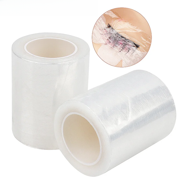 1 Roll 200M Eye Use Clear Plastic Wrap Tattoo Eyebrow Film Professional False Eyelashes Extension Grafting Permanent Makeup Tool