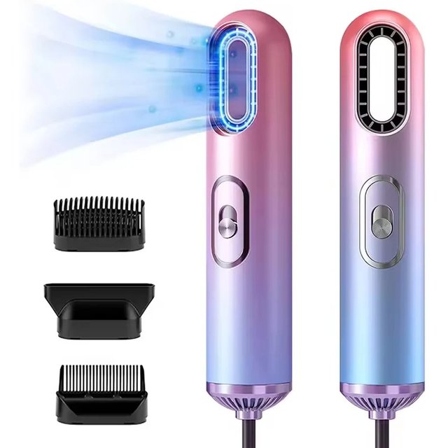 Portable 2-in-1 Hair Dryers Curling Comb Hairbrush Styling Tools Hair Dryers And Volumizer Blower Straightener Hand Hair Dryer