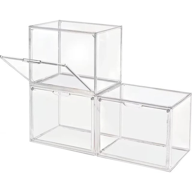 New Large Capacity Storage Box Organizer for Figures Acrylic Box Clear Blind Box Showcase Makeup Organizer for Bag