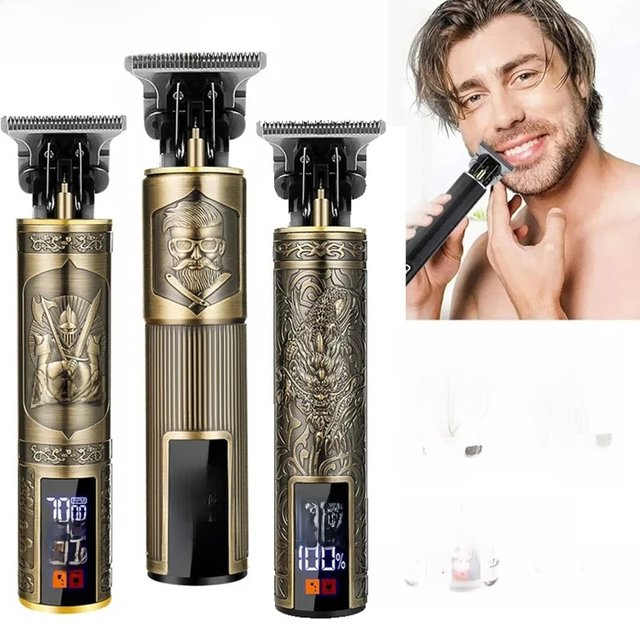 Professional Electric T9 Hair Clipper USB Cordless Beard Trimmer Haircut Grooming Kit Hair Cutting Machine for Stylists