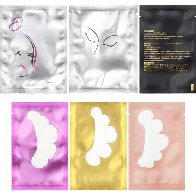 50 Pairs Cloud Shape Hydrogel Eye Patch Under Eye Pad Gel Paper Stickers Eyelash Extension Supplies Protection Eye Makeup Tool
