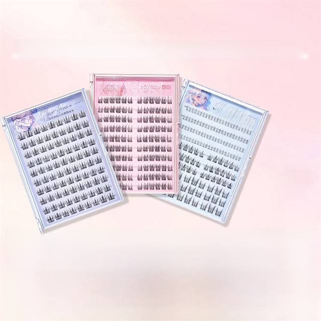 BQI 10 Rows Camellia Glue-free Large-capacity False Eyelashes, Natural Upper And Lower Eyelashes, Daily Makeup False Eyelashes