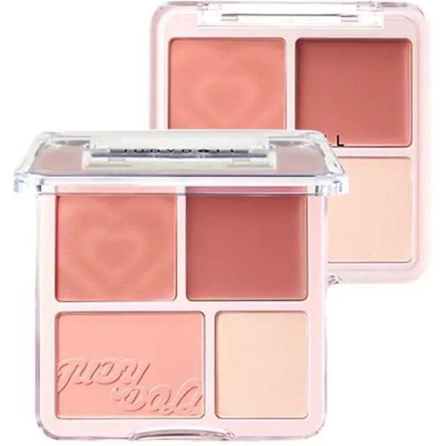 Judydoll Blush Highlighting Palette Blusher Cream Matte Highlighter Contour Face Setting Korean Makeup