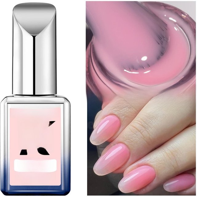 KODIES GEL Rubber Base Gel for Nails Structure Sheer Pink Gel Nail Polish Semi permanent UV/LED Nude Color Nails Art Manicure