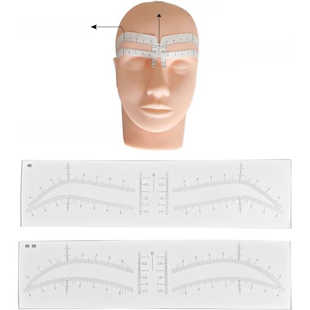 Disposable Airbrush Eyebrow Sticker Brow Mapping Guide Brow Shaping Stencil Tool Brow Shape Tape PMU Makeup Accessories Supplies