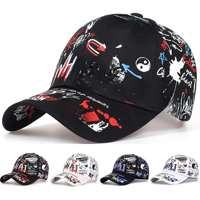 Unisex Letter Printing Snapback Baseball Caps Spring and Autumn Outdoor Adjustable Casual Hats Sunscreen Hat