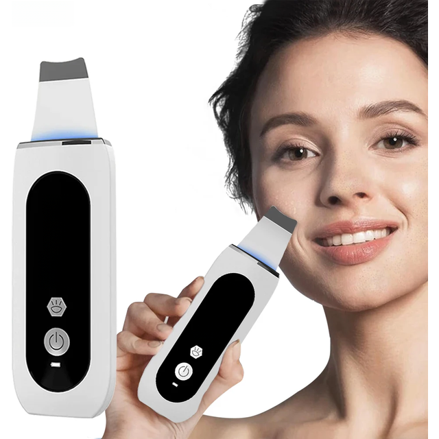 Ultrasonic Skin Scrubber Ultrasonic Deep Face Cleaning Peeling Blackhead Remover Facial Shovel Cleanser Lifting Skin Care