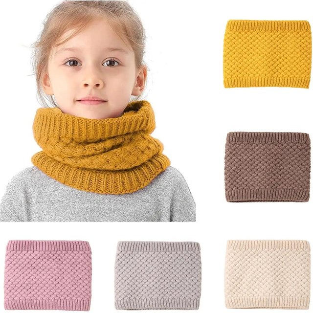 Fleece Lined Kids Neck Warmer Warm Windproof Neck Gaiter Face Scarf Winter Cold Weather Children Ski Face Mask Cover