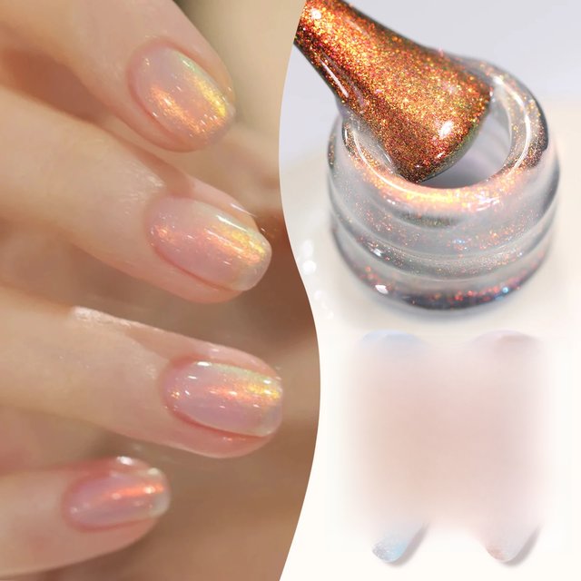 BORN PRETTY 15ml Aurora Glitter Gel Nail Polish Iridescent Pearl Shimmer Effect Soak Off UV LED Manicure Varnishes