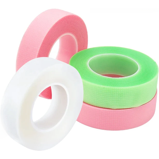 Anti-allergy 4 Rolls PE Eye Tapes Eyelash Extension Tape for Lash Breathable Micropore Fabric Easy Tear Eye Make Up Tools