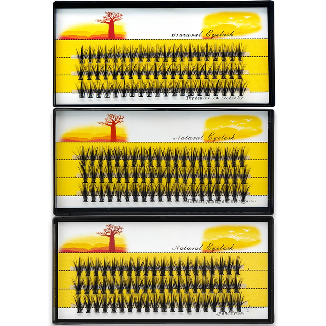20D/30D/40D/50D 60 Bundles Mink Eyelashes Extension Natural 3D Russian Volume Fake Lashes Individual Cluster Makeup Tools Cilia
