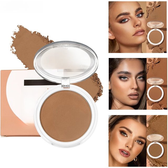 QIBEST Cream Contour Palette Dark Bronzing Powder Charlotte Makeup For Face Highlighter Bronzer Long-Lasting Concealer Cosmetics