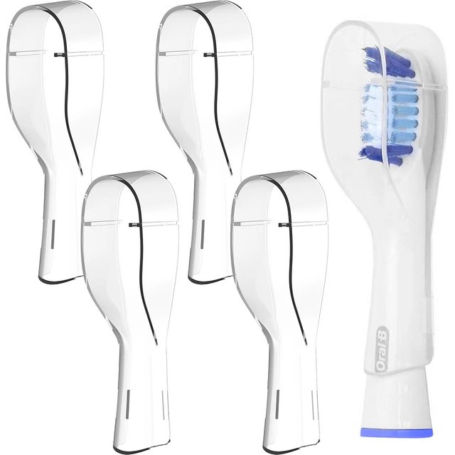 Compatible with Oral B Long Head Electric Toothbrush Heads Dustproof Covers, Protective Cover Cap for Oral B Long Brush Heads