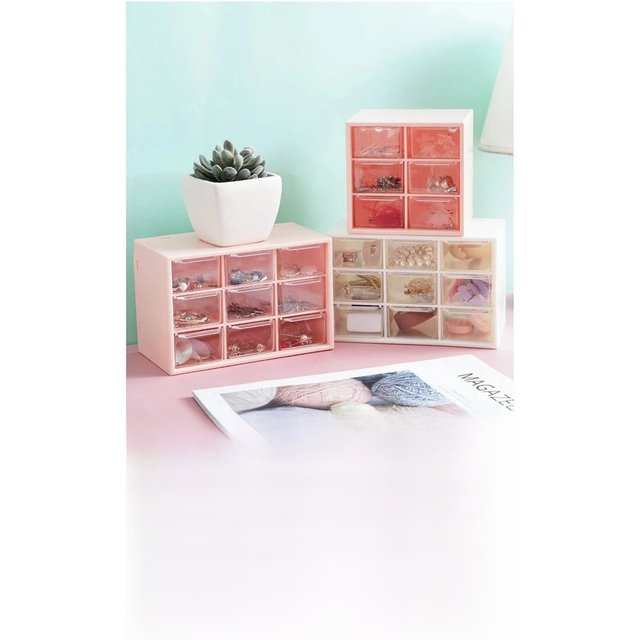 Simple High-Color Desktop Organizer Drawer Type Desktop Small Objects All-In-One Storage Cosmetic Tools Divider Shelf