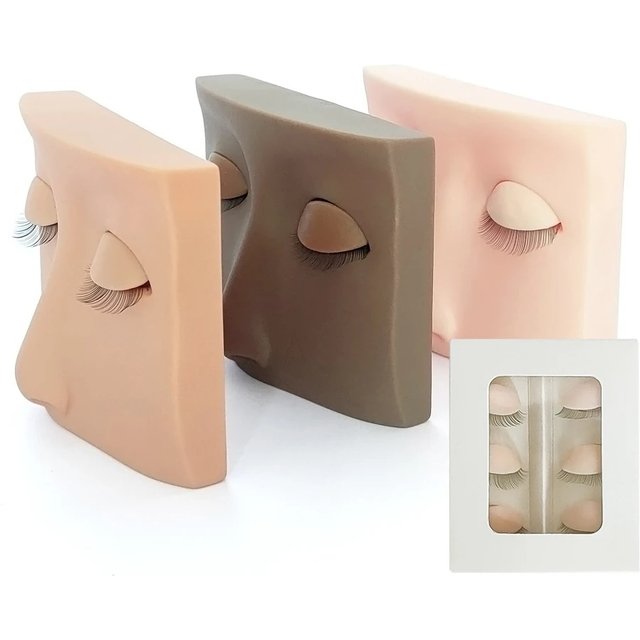Makeup Accessories Mannequin Head For Eyelash Extension With Practice Silicone Removable Replacement Cosmetic Model Supplies