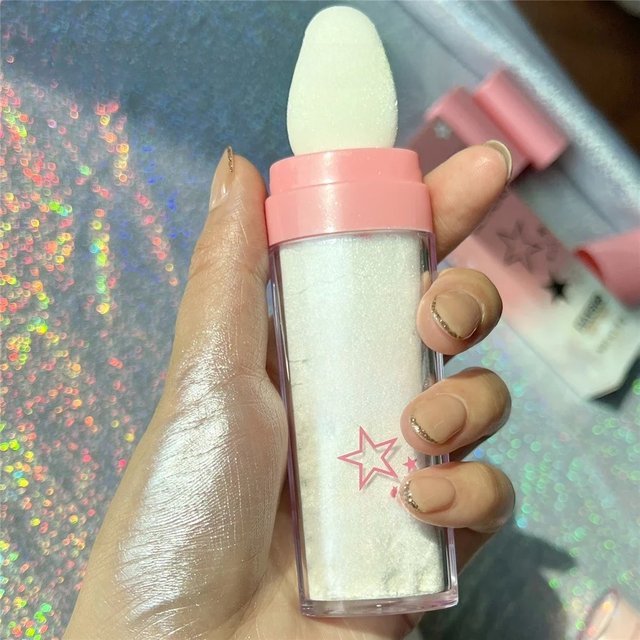 Highlighter Fashion Powder Patting High Gloss Glitter Powder Blush Shimmer Sparkle Powder Contour for Face Body Focallure