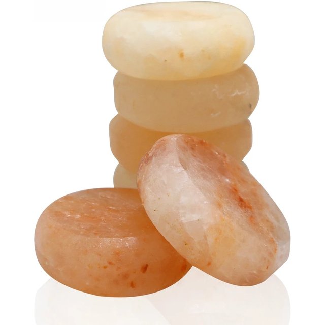 Round Massage Stone Pink Salt Crystal Hand-Carved Stone For Massage Therapy Deodorant And Salt And Sugar Scrubs Personal Care