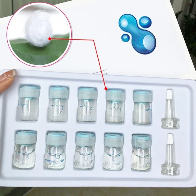Korea Facial Hydrolyzed Silk Protein Collagen Thread Ball Serum Repair Skin Nourishing Moisturiz Rejuvena Lifting Firm SkinCare