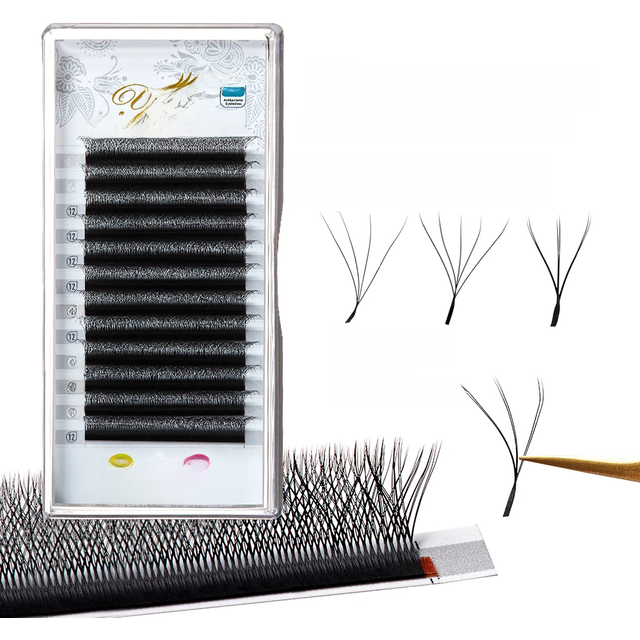 Yelix Cilios 5D W Shape Eyelash Extensions 4D/6D Premade Volume Fans Natural Soft Automatic Flowering Lash Makeup Supplies