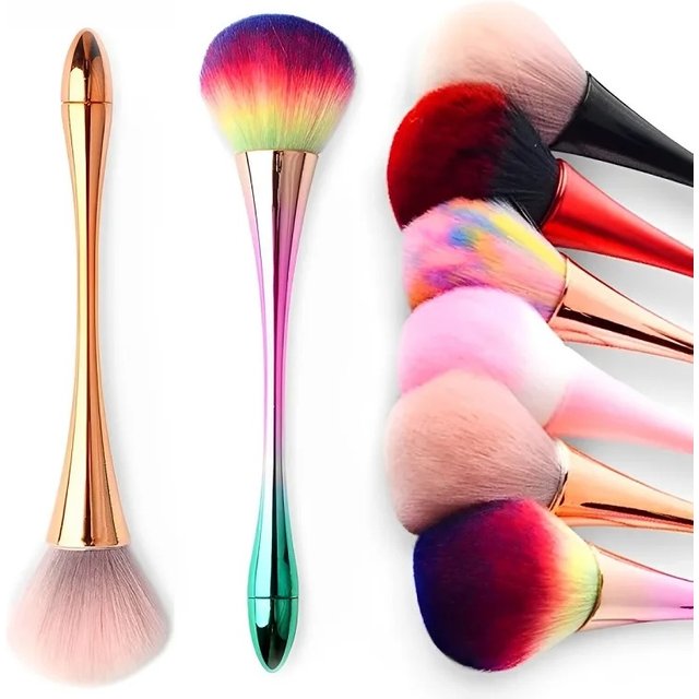 Nail Dust Cleaning Brush 7 Styles Professional Nail Art Make Up Brushes Long-Handled Super Fluffy Dust Removal Manicure Tools