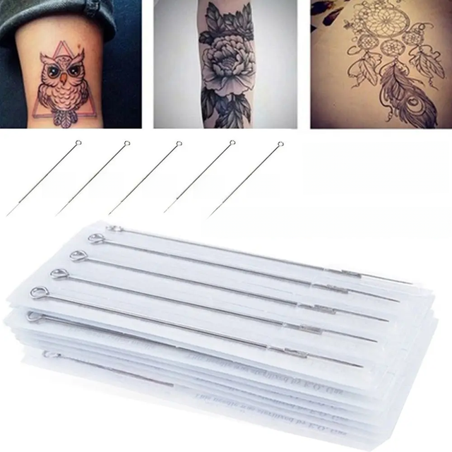 Professional Sterile Tattoo Needle Round Liner Needles Tattoo Supply Permanent Makeup Accessories