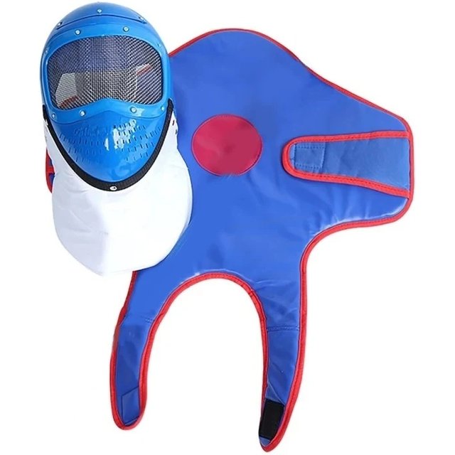 New Fencing Uniform Suit for Kids Training Equipment Plastic Helmet Face Mask Vest Fencing Protection Gears Fencing Equipment