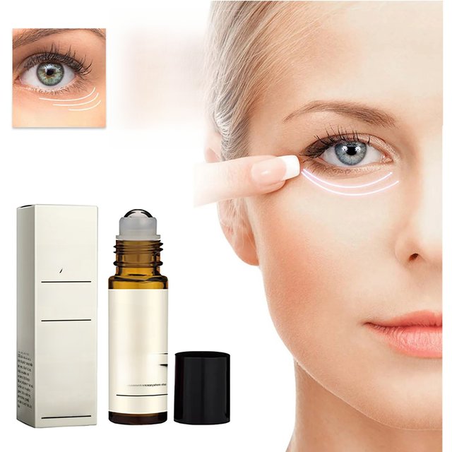Castor Oil Eye Serum Anti-wrinkle Remove Dark Circles Eye Bags Anti-puffiness Lift Firm Ball Massage Moisturize Nourish Eye Care