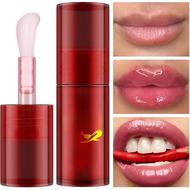 1/2PCS Lip Plump Long Lasting Lip Oil Moisturizing Lip Gloss Serum Instant Volumising Essence Oil Repair Lip Fine Lines Increase