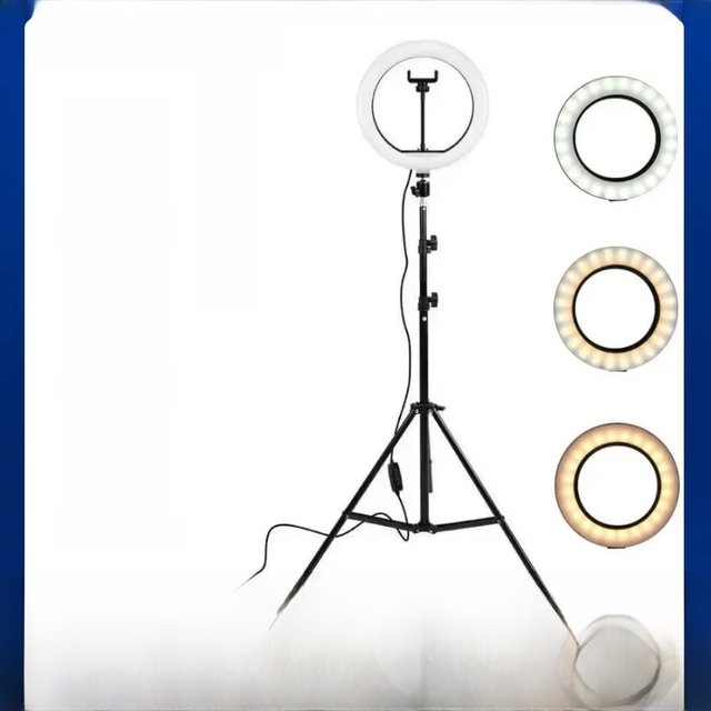 10" LED Selfie Ring Light Home Stuido Lighting Dimmable Round Lamp Tripod Trepied Makeup Selfie Ring Lamp Phone LIGHT FOR VIDEO