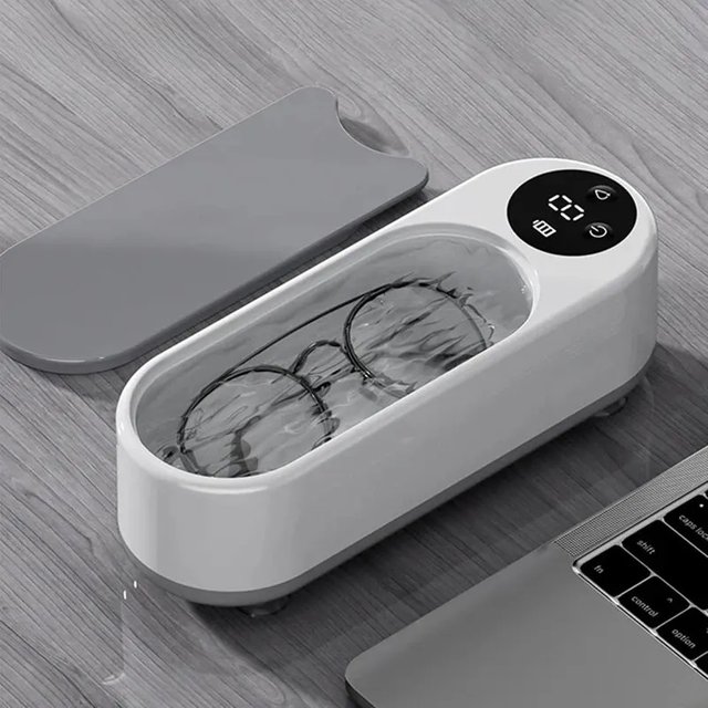 Portable Household Cleaning Machine, 450ml Clean Pod Ultrasonic Cleaner, Jewelry Cleaner Machine for Ring, Glasses, Makeup Brush