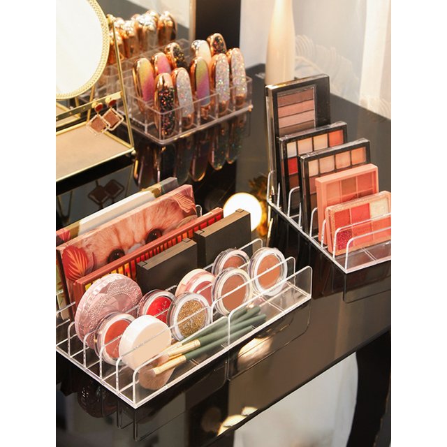 Organisateur de maquillage bureau boîte d'affichage multi-cellules maquillage Blush cosmétiques