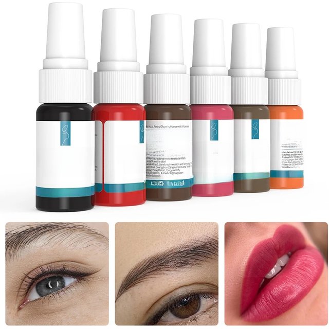 15ML Henna Tattoo Ink for Lip Permanent Makeup Micropigmentation Pigments Art Makeup Eyebrow Beauty Lip Ink Tattoo Supplies