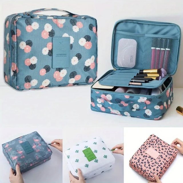 Travel Cosmetic Bags Toiletrys Makeup Organizer Girl Outdoor Waterproof Make Up Case Woman Personal Hygiene Tote Beauty Bag 2023