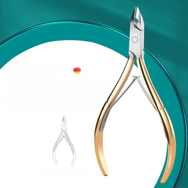 1Pc Stainless Steel Cuticle Nipper D501 - Professional Nail Care Tool